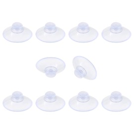 Qjaiune 10 Pack Glass Table Suction Cups - 20mm Rubber Suckers, Anti-Collision, Desk Suction Pads