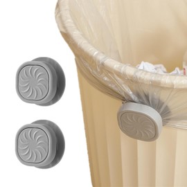 Suwzuqn 2 PCS Trash Can Bag Holder Creative Trash Bag Holder Non-Slip Rotating Tightening Clips for Gabage Can Home Office