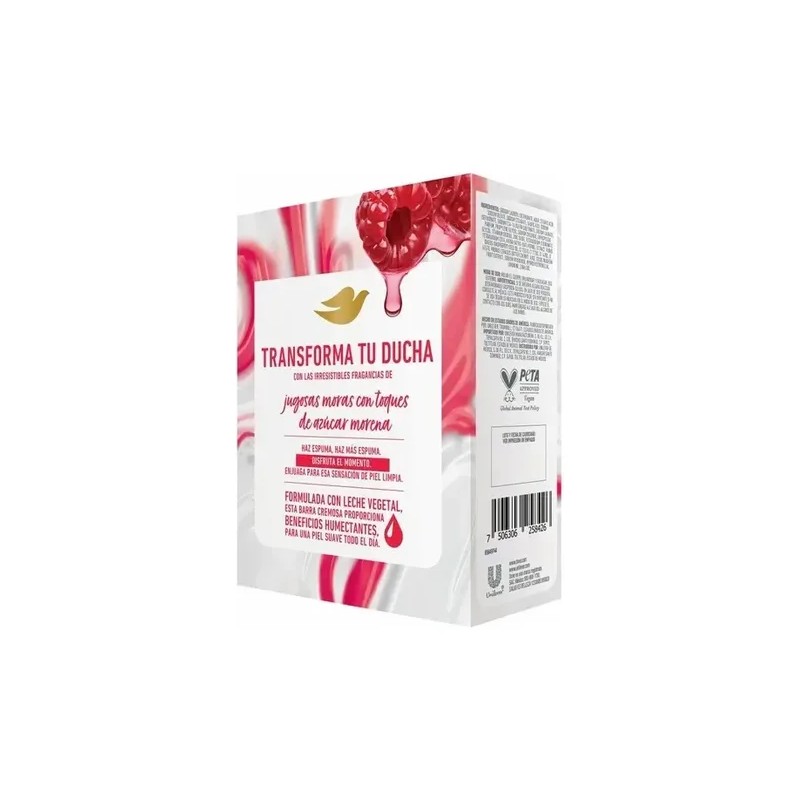 Jabón Dove Barra Belleza Leche De Avena Y Frambuesa 8