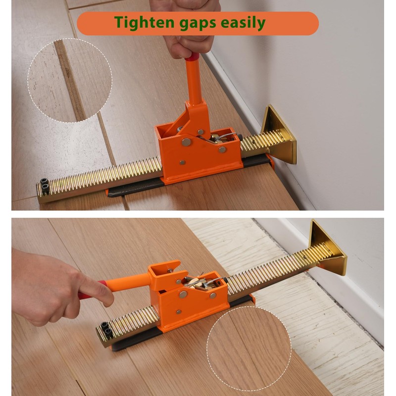 Hardwood Flooring Jack Installation Tools - Heavy Duty Ratcheting Flooring