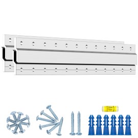 DaTools Z-Hanger Picture Hanging Kit 12 Inch - 2 Pairs - Z Bar Clips for Mirror Wall Frame Mounting Hardware,French Cleat Hangers 60 Lbs,Z Bracket Alloy Picture Hangers Kit for Headboard Cabinet,Art