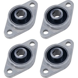 Pnzxi 4pcs KFL08 Bore 8mm FL08 Zinc Alloy Pillow Block Flange Bearing Self-Alignment KFL08