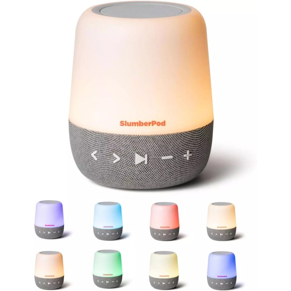 Slumbercalm 2-In-1 Sound Machine Light Kids Baby Sleep Soother White