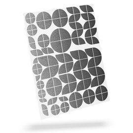 BLACKSHELL Set of 74 Emblem Stickers - For All Emblems On The Car