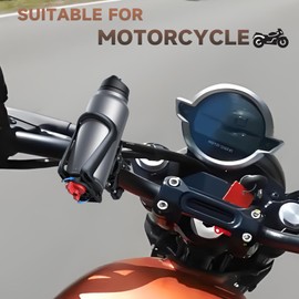 TUIORAN Bottle Holder Bicycle PC Material Drink Holder Water Bottle Holder Suitable for 48-80 mm Water Bottles Adjustable Bottle Holder for Bicycles, Motorcycles, E-Bikes