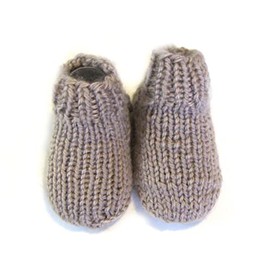 KSS Pink, Blue, Aqua, Red and Grey Hand Knitted Baby Socks (0-12 Months) (M/6-9M, Grey)