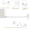 Youngine Indoor Outdoor Retractable Clothesline Wall Mounted Laundry Drying Rack