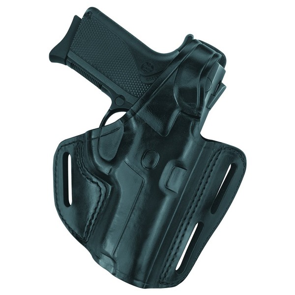 Gould & Goodrich B803-94LH Gold Line Three Slot Pancake Holster - Left Hand (Black) Fits RUGER 4" Bbl., GP100, Security Six, Service Six, Speed Six; S&W 44, .357, 581, 586, 681, 686, 696