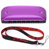 Harmonica 7-Hole Mini Blues Student Adult Beginner Playing Color Mouth