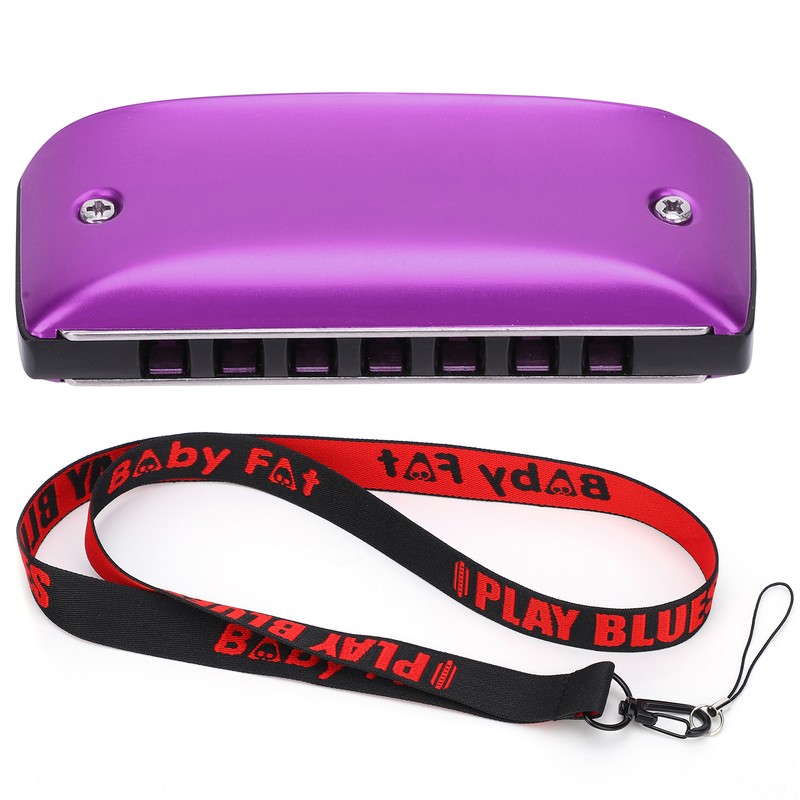 Harmonica 7-Hole Mini Blues Student Adult Beginner Playing Color Mouth