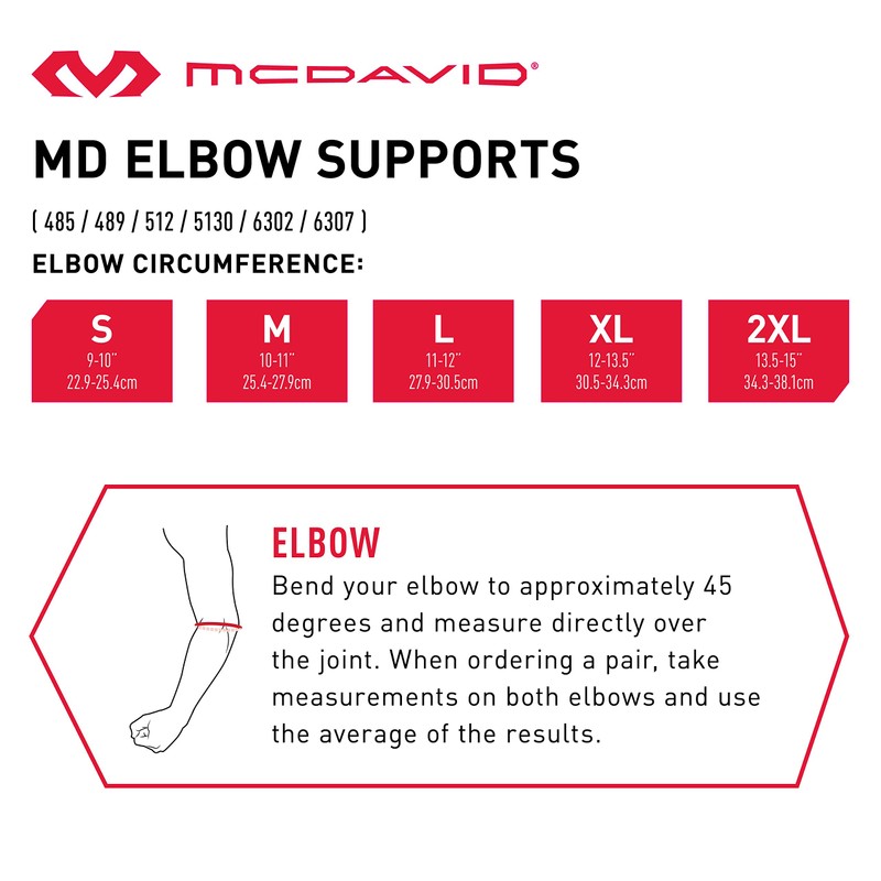 McDavid MD5233-01-33 HyperBlend Elbow Sleeve w/Strap M