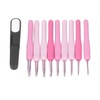 9Pcs Crochet Hooks Anti Slip Ergonomic Design Lightweight Portable Crochet