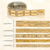5 Rolls Gold Rhinestone Ribbon 5 Styles Shiny Rhinestone Tape