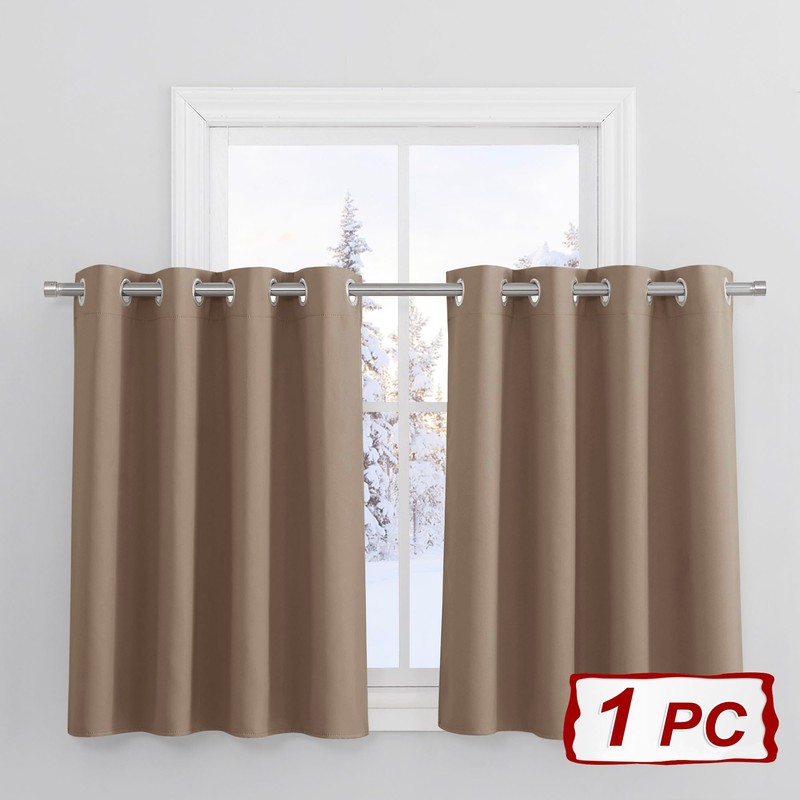 PONY DANCE Nursery Curtains with Passage Curtains, Opaque, Short, Thermal,