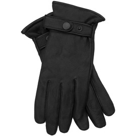 EEM Men's Patrick Genuine Deer Leather Gloves with High Quality Wool Cashmere Lining Luxury Premium Hand Stitched - l