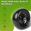 (4-Pack) 9x3.50-4” Flat Free Lawnmower Tire with 4" Centered Hub,