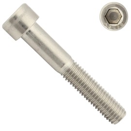 Cylindrical Screws with Hexagon Socket – M3 x 40 – Pack of 10 – DIN 912 (ISO 4762) – Partial Thread – Cylinder Head Screws – Made of Stainless Steel A2 V2A – SC912
