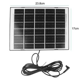 AsFrost 6V Waterproof Solar Panel 7W for Chicken Coop Door with New Cold-Proof Material Practical & Reliable Solar Panel Battery Charger with Type-C Port & 9.8 Feet Cord