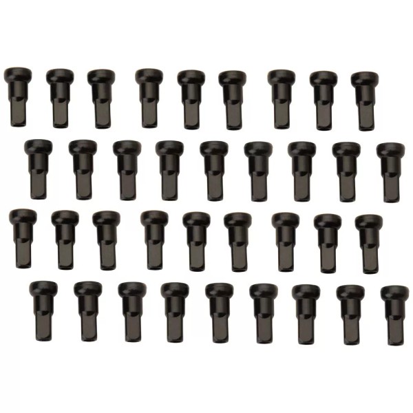 Tusk Impact Wheel Replacement Spoke Nipple Kit Black For SHERCO
