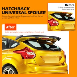 DREAMOTOR Universal Car Spoiler PRO Car Rear Trunk Spoiler Wing Spoiler Compatible with Chevy Corvette C8 C5 C6 C7 Camaro Nissan Lexus Toyota Honda Civic Ford Mustang Scion Mazda Miata RX-7