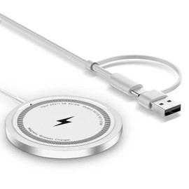 Charger, Magnetic Wireless Charger, Magnetic, Magsafe Charger, 15/Plus/Pro/Pro Max, 14/Plus/Pro/Pro Max, 13/mini/Pro/Pro Max, 12/mini/Pro/Pro Max, Strong Magnetic Adsorption, Rapid, Lightweight,