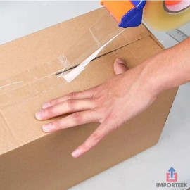Importeek 12pz Cinta Adhesiva Transparente 100 Metros Empaque Embalaje