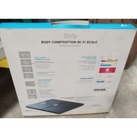 Withings Body Wi-Fi Smart Scale - Black - Digital Scale BMI,Water & Fat Tracker