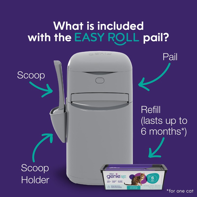 Litter Genie Easy Roll Cat Litter Disposal Pail | Odour