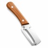 Stainless Steel Vegetable Peeler with Wooden Handle – 2-in-1 Kitchen