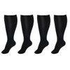 Cheeroyal 2 Pair Plus Size Compression Socks for Women Men