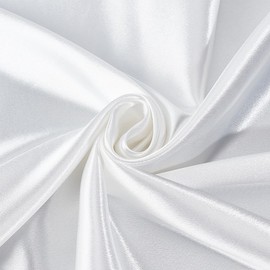 DELORIGIN 3.28x2.46Ft Backdrop Background for Photography 2 Colors Satin Photo Backdrop Fabric Large Pure White Photo Screen Backdrop Curtain Drapes for Party Wedding Decoration Jewelry Costume Craft