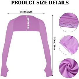 MSYU 9 Pieces Cooling Shawl Arm Sleeves for Women, Sun Protection Anti UV Arm Sleeves with Finger Hole for Outdoor Sports Riding Golfing Fishing Driving 9 Colors