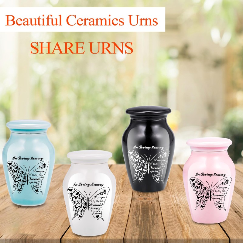 Small Keepsake Urns for Human Ashes - Set of 4