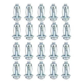 generic Tornillo De 40 Piezas Con Tuerca De Chapa De Hierro, 4x20 Mm