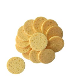 Baluue 20pcs Skin-friendly Makeup Cotton Sponge Pads Round Premium Cleansing and Makeup Remover Puff for Daily Facial Care Gentle Exfoliation and Deep Cleanse