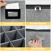 VERONLY Champagne Flute Storage Box with Dividers, Champagne Glass Storage