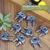 Jamiikury 12pcs M8 Wire Rope Clamp, 5/16 inch Cable Clamps