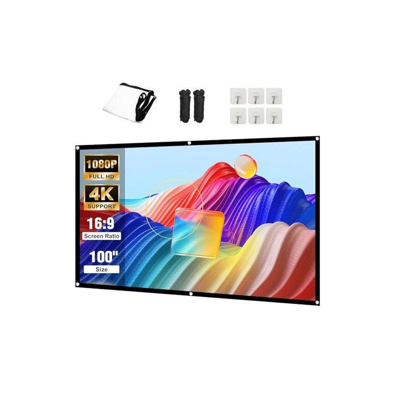 Projector Screen with Tight Straps (CA 120 inch)