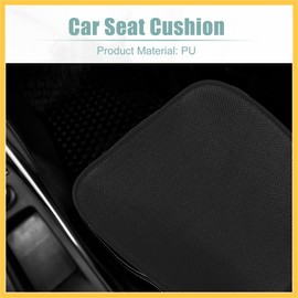 REPAIROCK Car Front Seat Cushion Black Breathable PU Leather Universal Car Interior Seat Protector Mat Pad Fit Most Car Truck SUV & Van Auto Replacement Parts