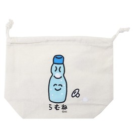 Oekaki Series [Drawstring Bag] Gusseted Kinchaku/Ramune