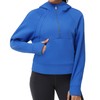 THE GYM PEOPLE Women’s Hoodies Half Zip Long Sleeve Fleece