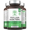Psyllium Husk Capsules with Probiotics - Fibre Supplement Complex 1400mg