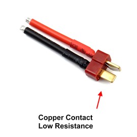 5 Pairs T Plug Connector Female and Male Deans with 14AWG Silicon Wire for RC Lipo Battery Cable Drone