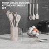 AOTHOD Silicone Cooking Utensils Set - 446°F Heat Resistant Kitchen