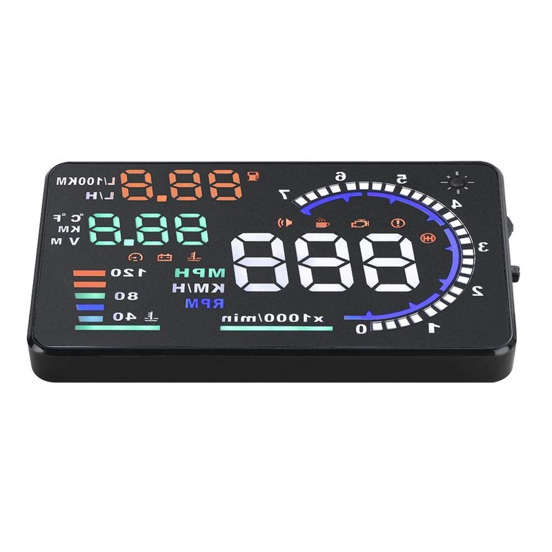 Head-Up Display, A8 5.5'' OBD II Speedometer HUD Car Warning