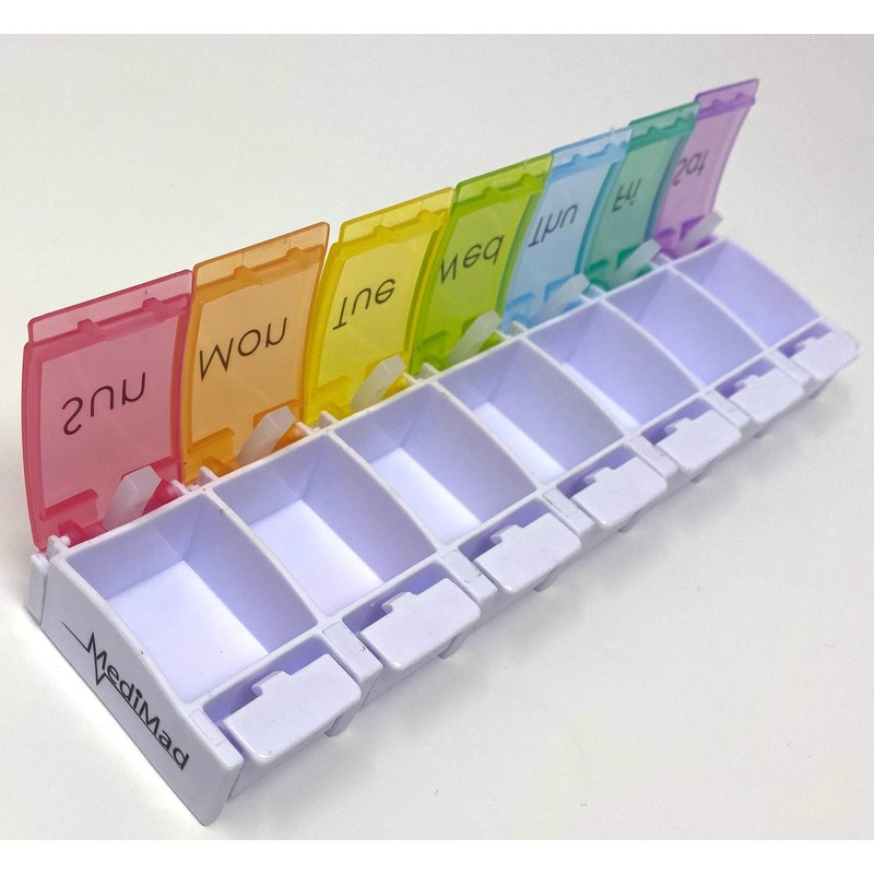 Weekly Pill Organizer, BPA Free, 7 Day Pill Box Case