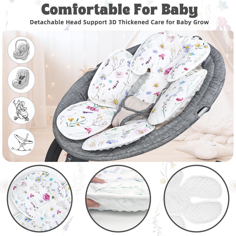 Pea Pod Infant Car Seat Pad 2-in-1 Baby Car Seat
