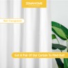 ZEMAHOME White Plastic Shower Curtain Liner, 72x72 Inch Thin Lightweight