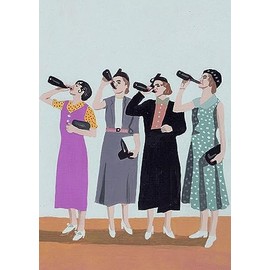 Inkognito Postcard, motif: "Let's celebrate", artist: Javier Mayoral, item number: 12926, by Berliner Verlag