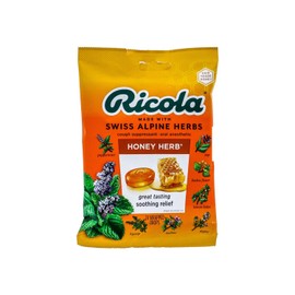 Ricola Swiss Alpine Herbs HONEY HERB Lozenges Cough Suppressant 24 Cough Drops